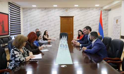 ԿԳՄՍ նախարարն ընդունել է ՖԻԲԱ Եվրոպայի նախագահին